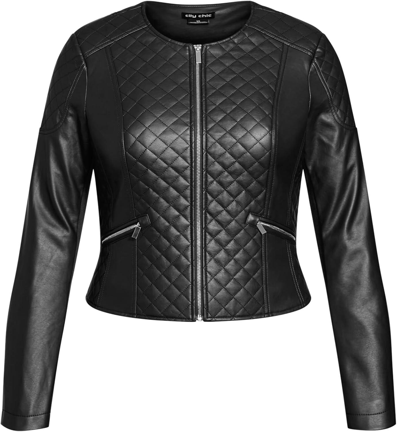 image:imageCity Chic Womens Plus Size JKT ElizaBlack