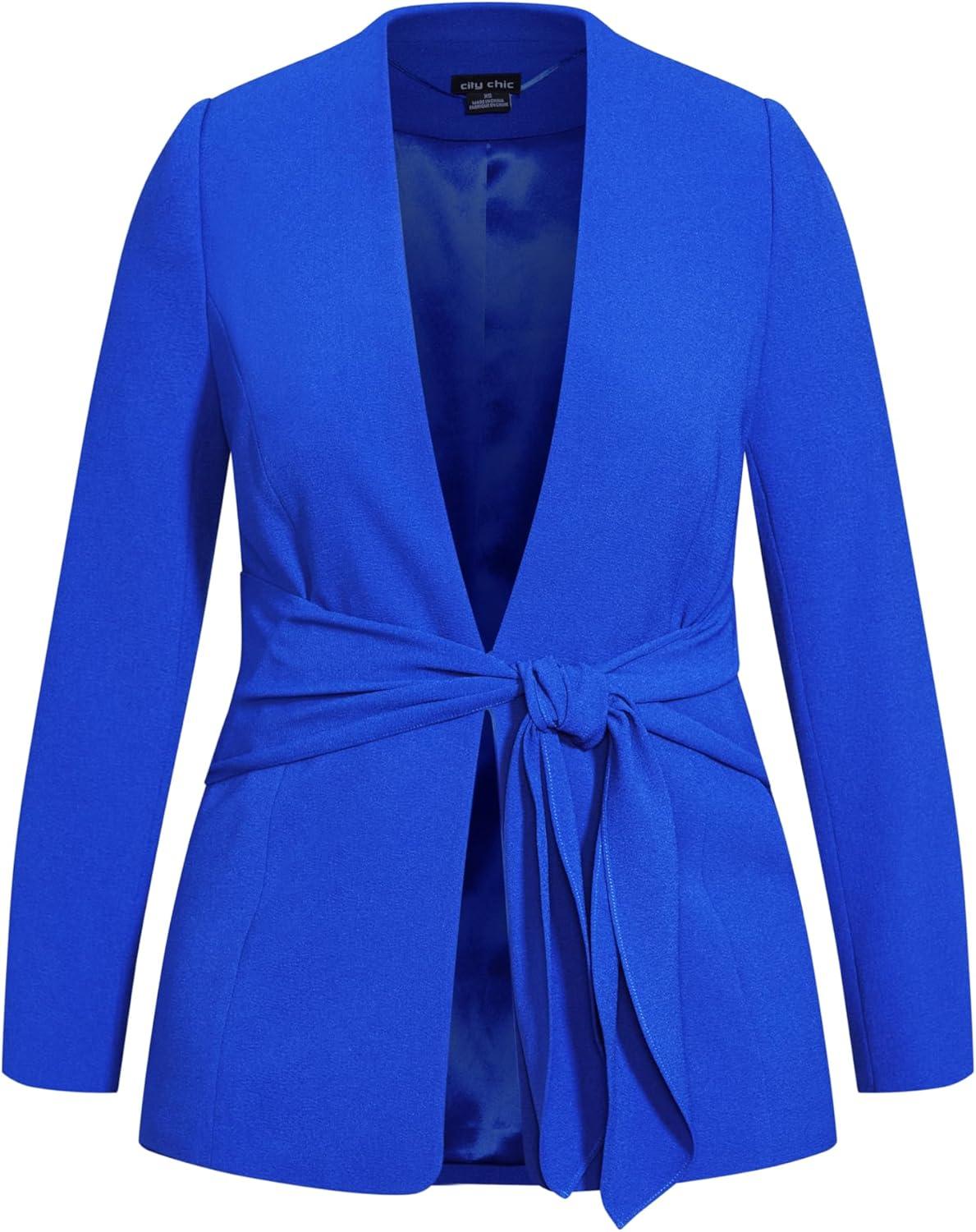 image:imageCity Chic Womens Plus Size Jacket EleganceCobalt