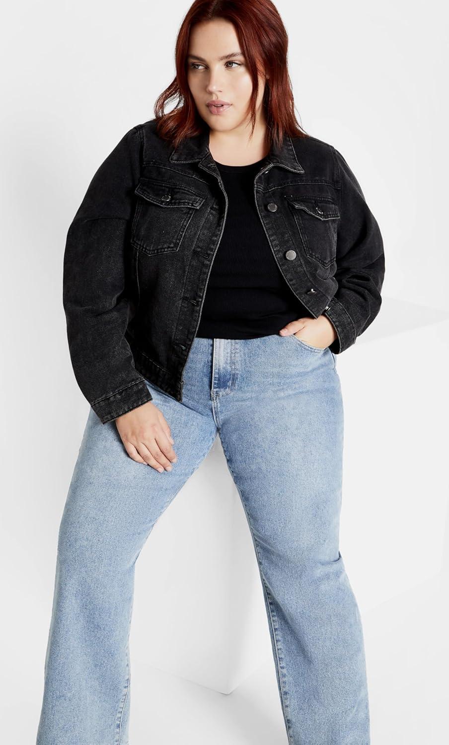 image:imageCity Chic Womens Plus Size Jacket Tia Denim