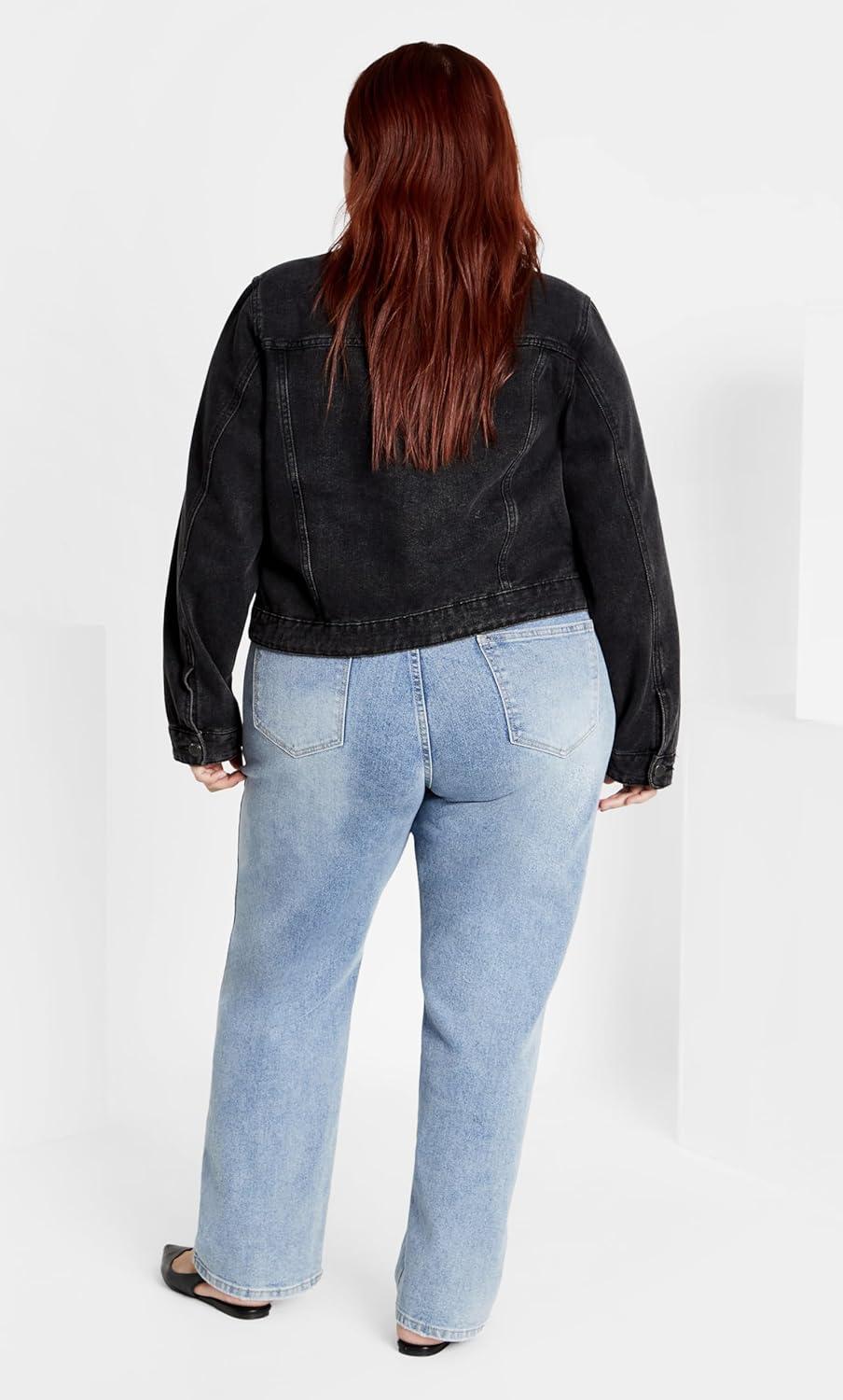image:imageCity Chic Womens Plus Size Jacket Tia Denim