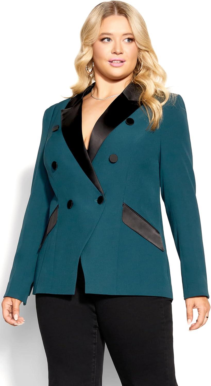 image:imageCity Chic Womens Plus Size Jacket Tuxe LuxeJade