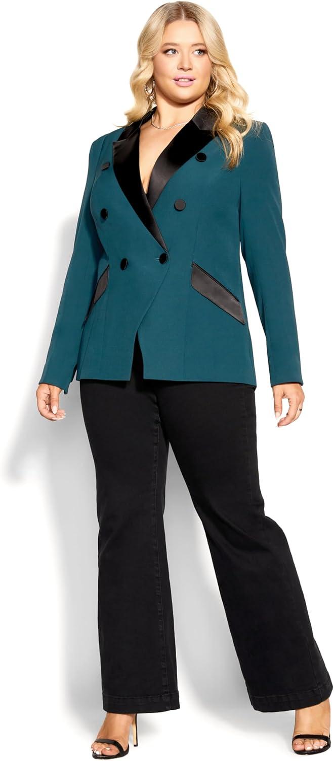 image:imageCity Chic Womens Plus Size Jacket Tuxe LuxeJade
