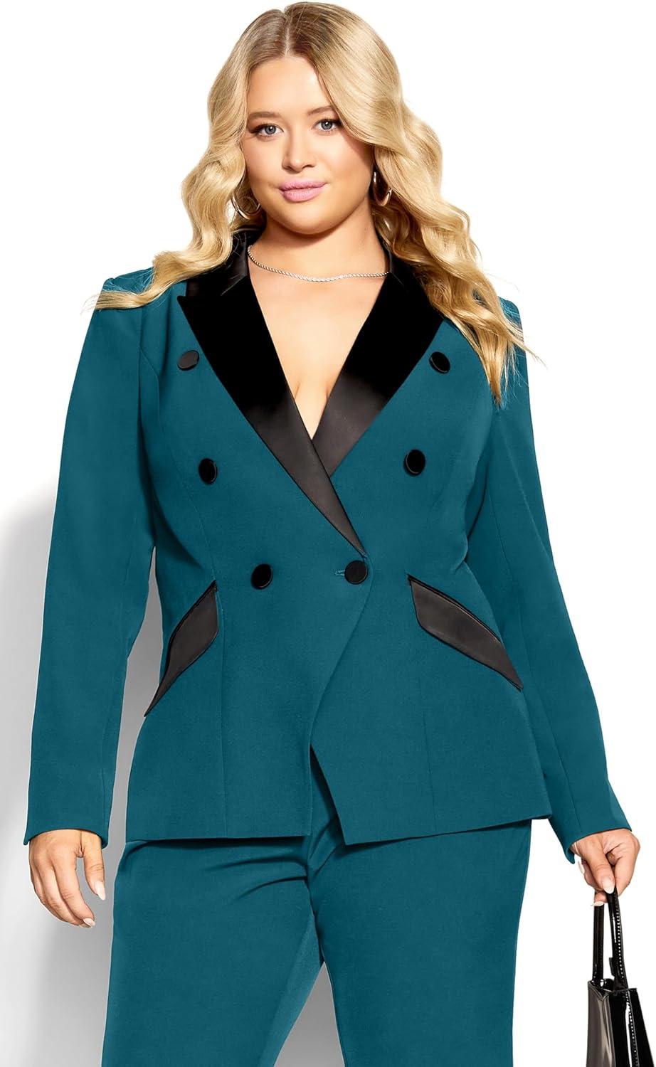 image:imageCity Chic Womens Plus Size Jacket Tuxe LuxeJade