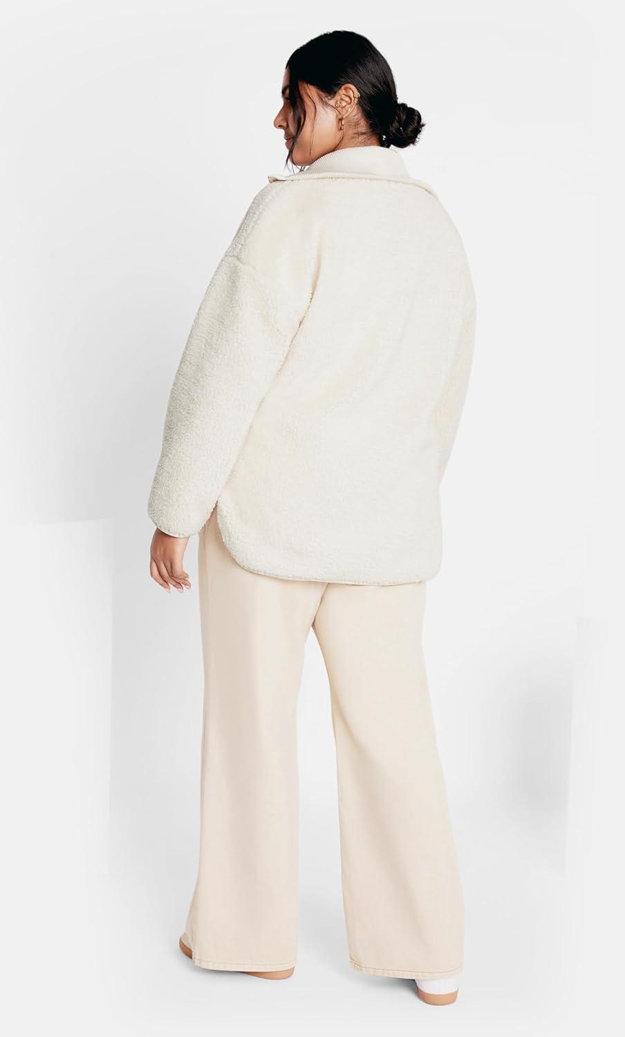 image:imageCity Chic Womens Plus Size Jkt HarlowMacadamia