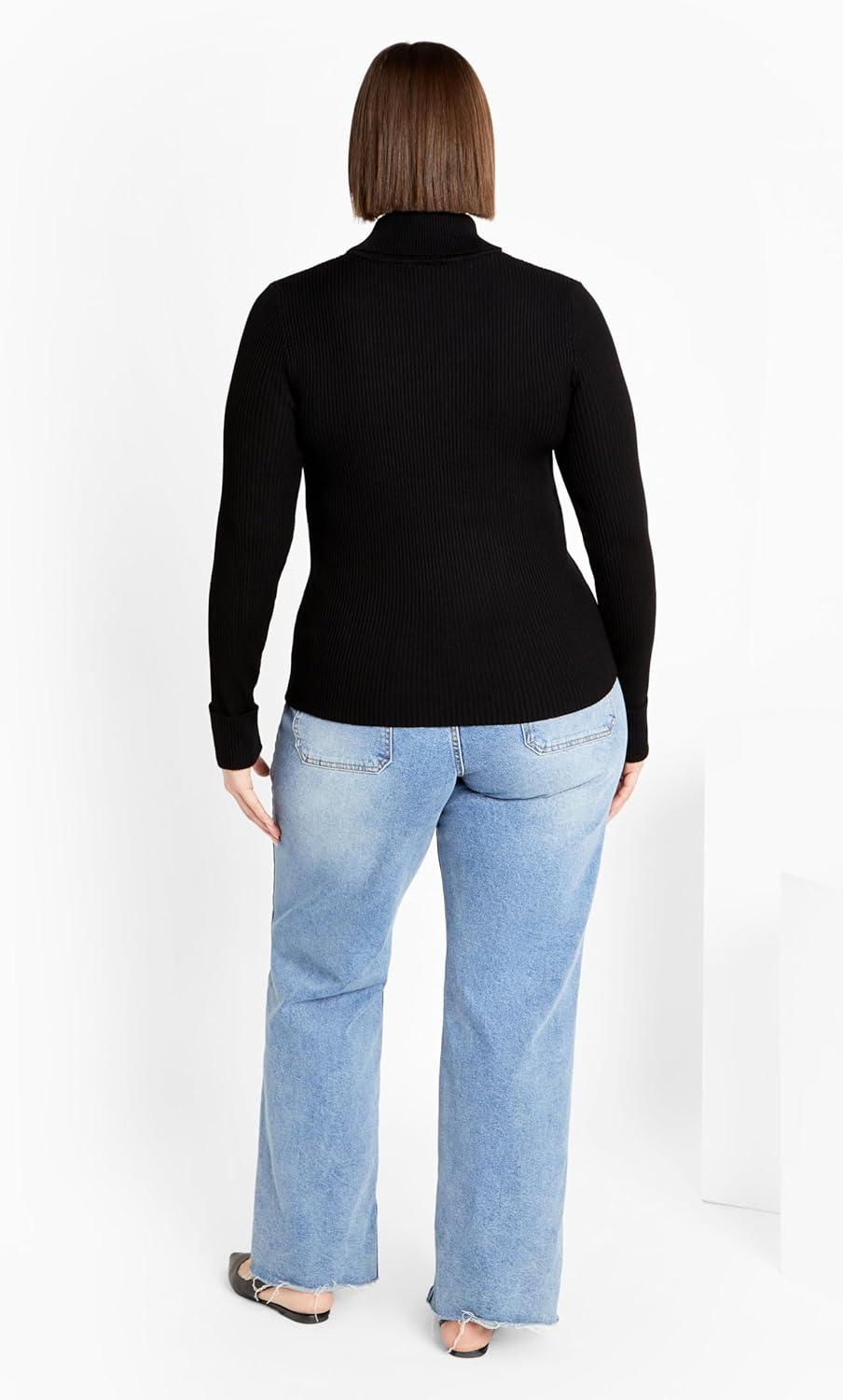 image:imageCity Chic Womens Plus Size Jumper KikiBlack