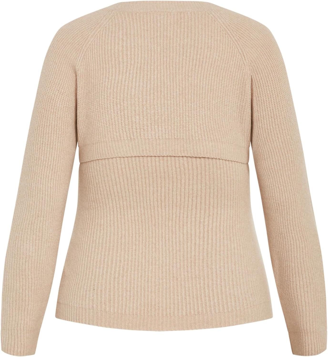 image:imageCity Chic Womens Plus Size Jumper RinaLatte Marle