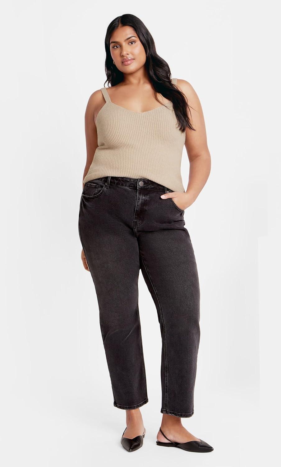 image:imageCity Chic Womens Plus Size Jumper RinaLatte Marle