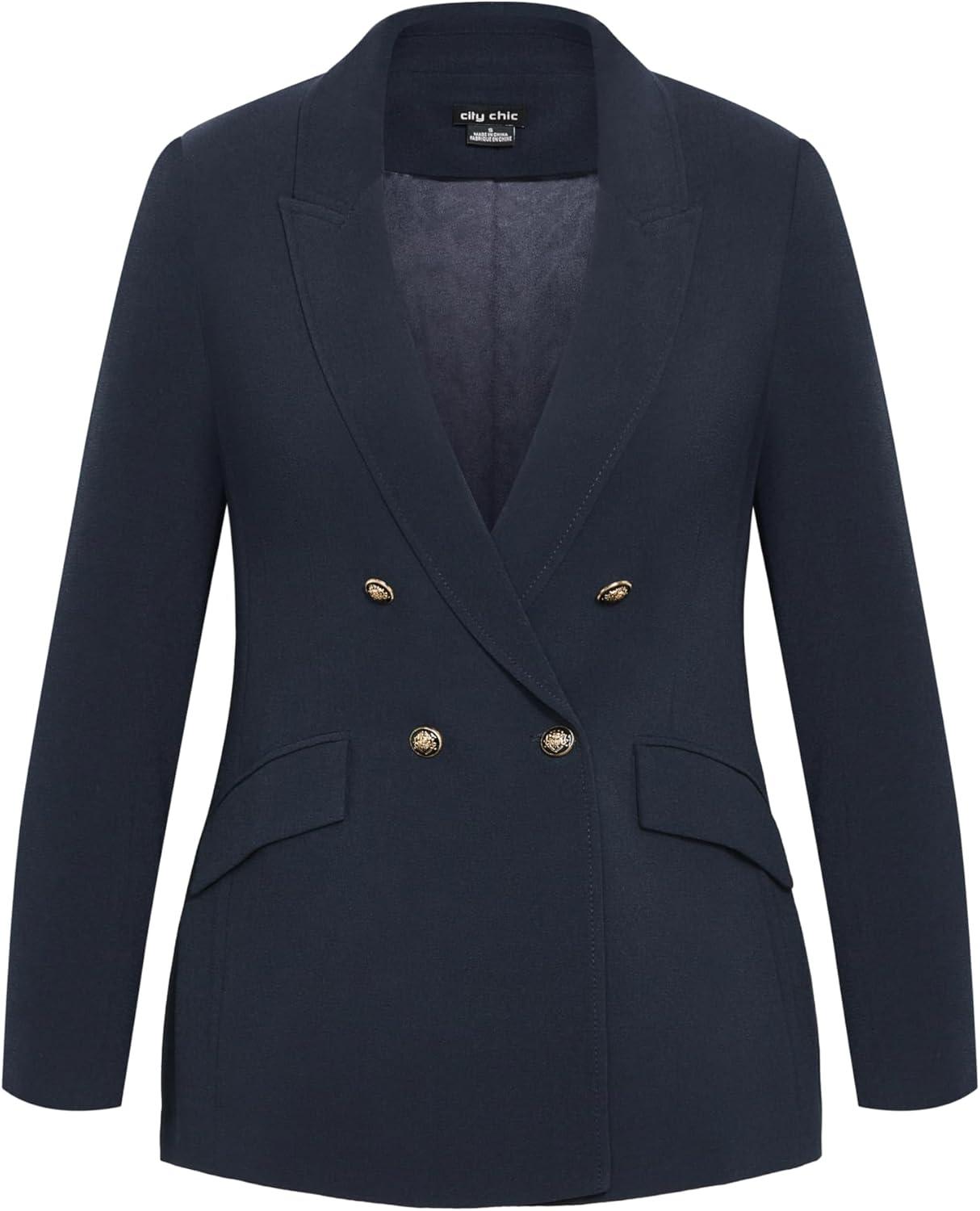 image:imageCity Chic Womens Plus Size Kiana JacketNavy