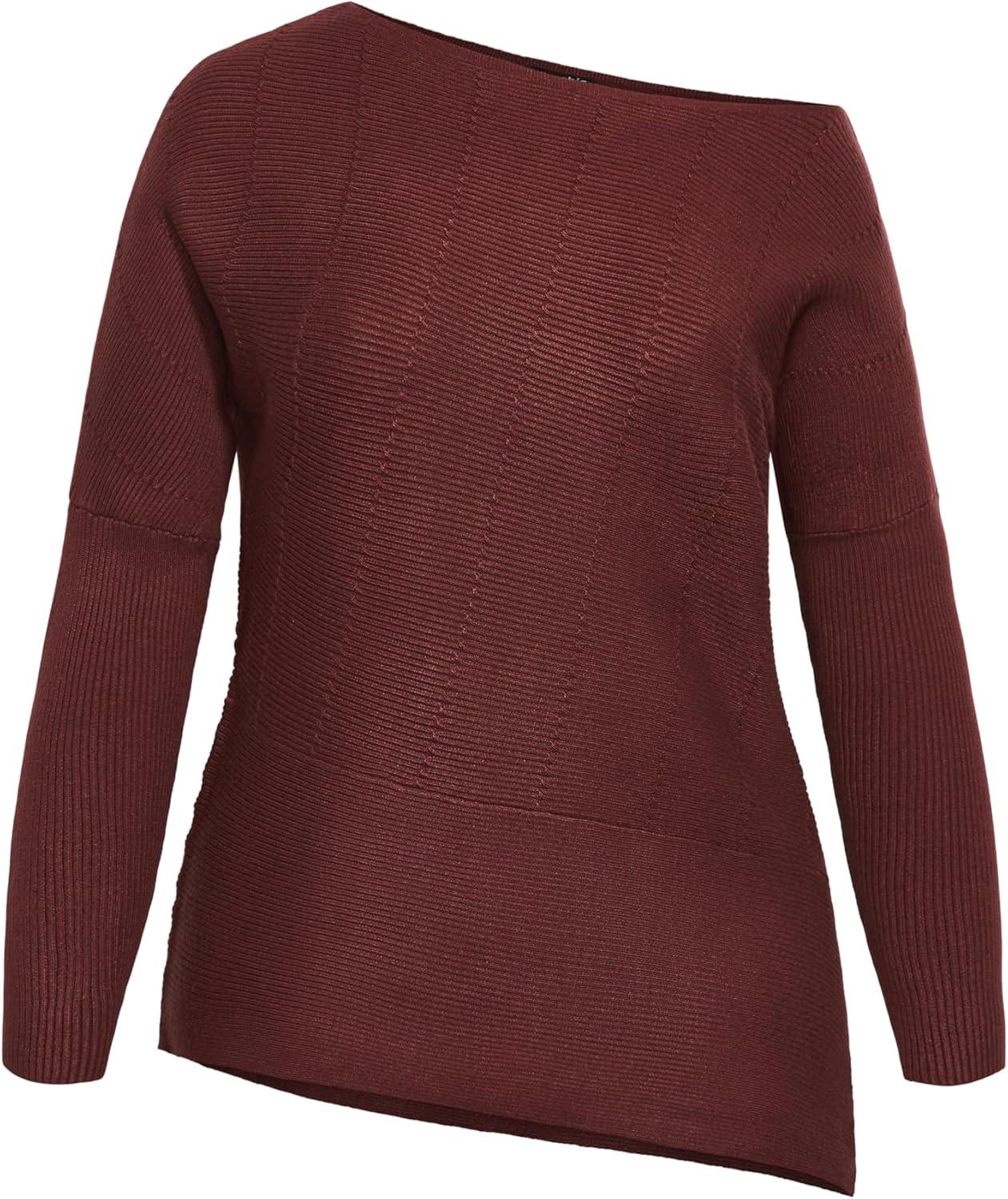 image:imageCity Chic Womens Plus Size Lean in SweaterBordeaux