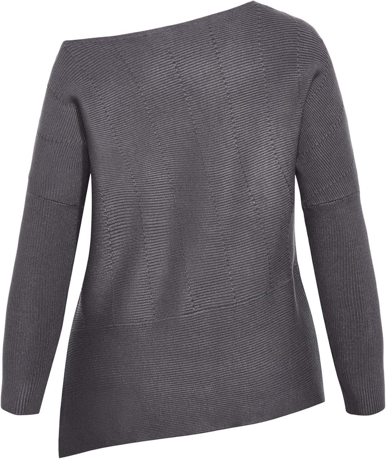 image:imageCity Chic Womens Plus Size Lean in SweaterSmoke