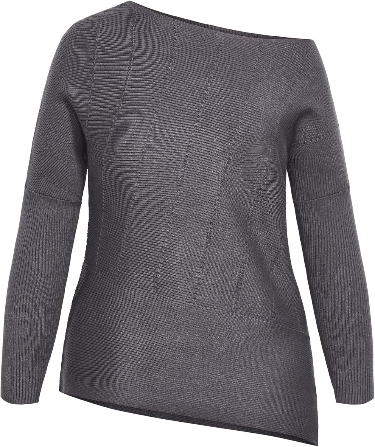 image:imageCity Chic Womens Plus Size Lean in SweaterSmoke