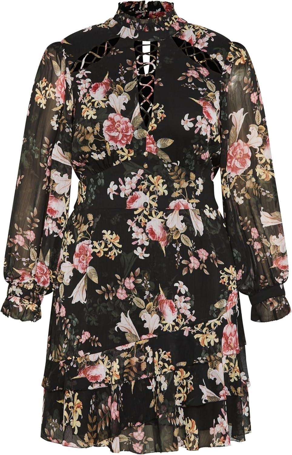 image:imageCity Chic Womens Plus Size Maddison DressEvening Floral