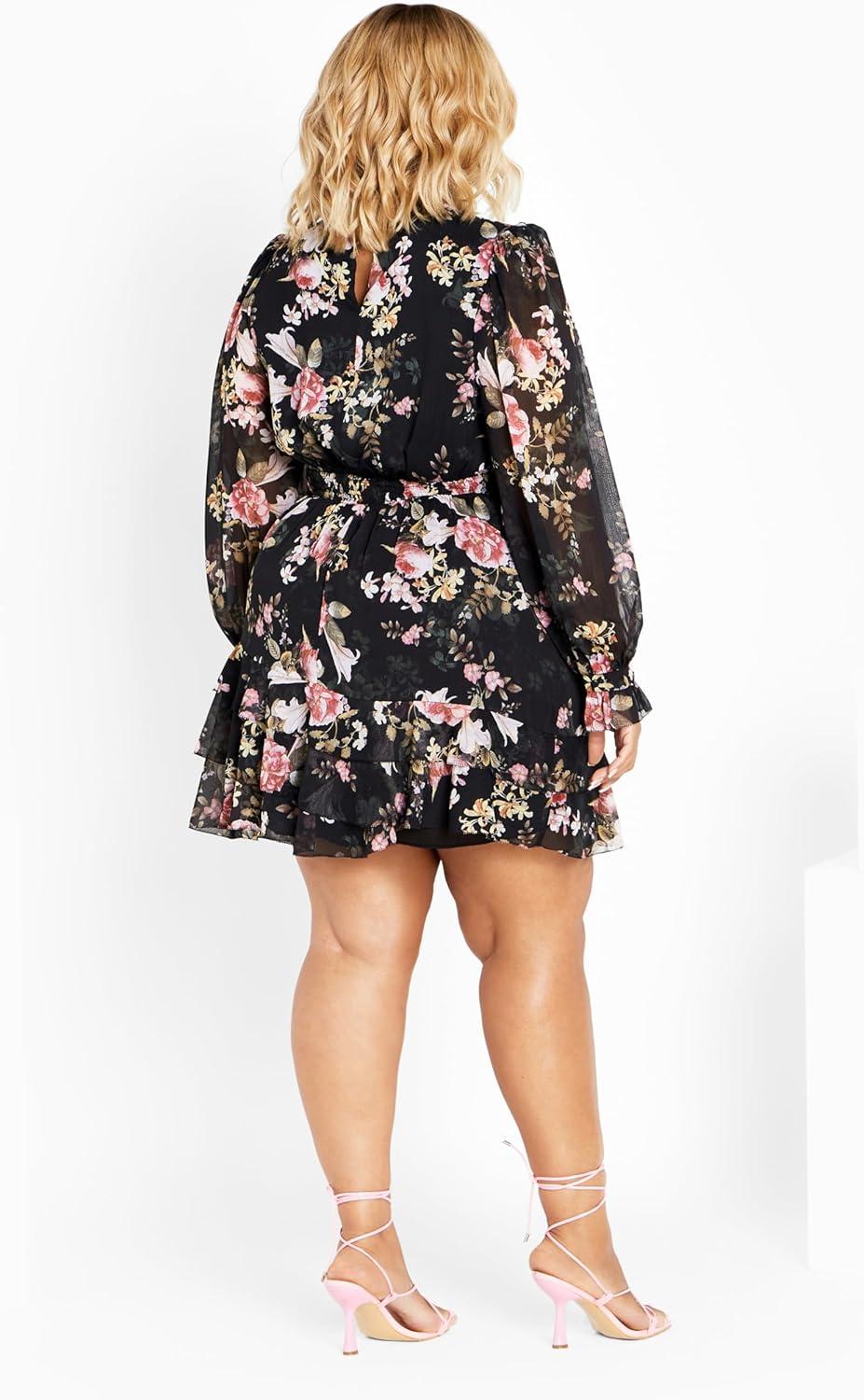 image:imageCity Chic Womens Plus Size Maddison DressEvening Floral