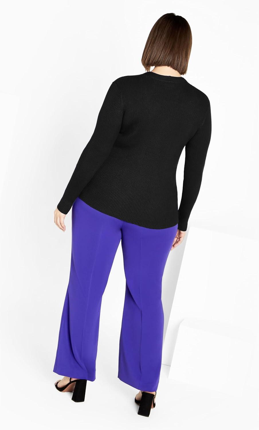 image:imageCity Chic Womens Plus Size Malia SweaterBlack