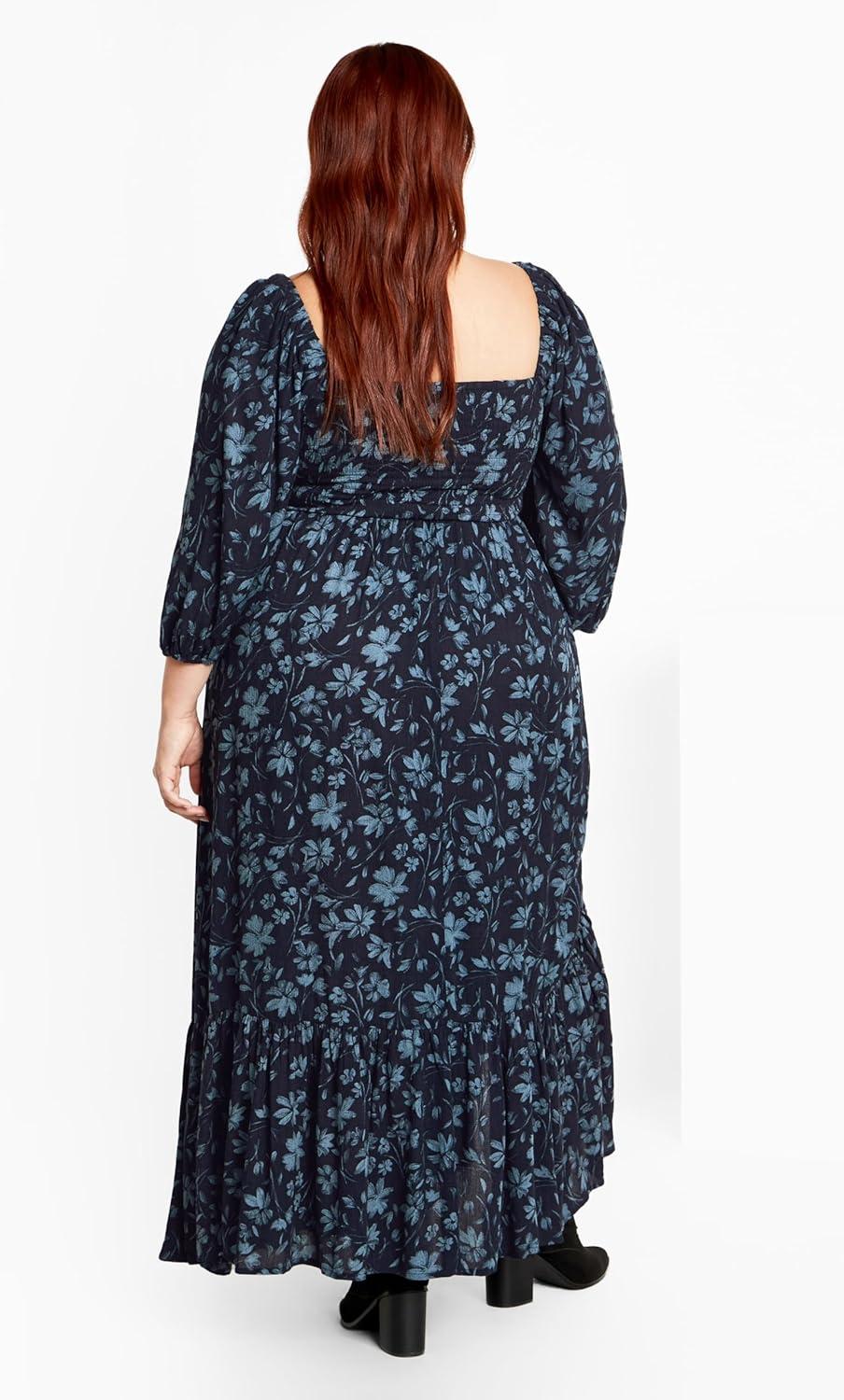 image:imageCity Chic Womens Plus Size Maxi Kaylee DressWhimsical Floral