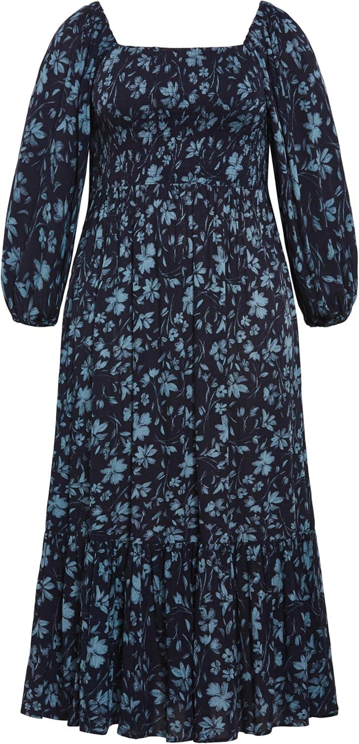 image:imageCity Chic Womens Plus Size Maxi Kaylee DressWhimsical Floral