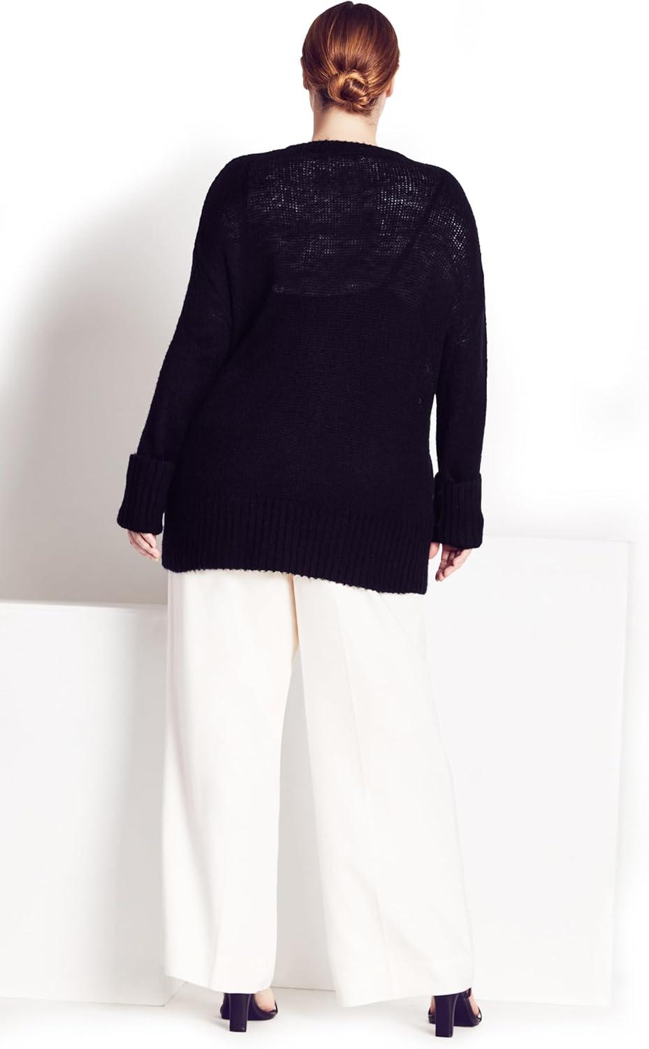 image:imageCity Chic Womens Plus Size Scarlett SweaterBlack
