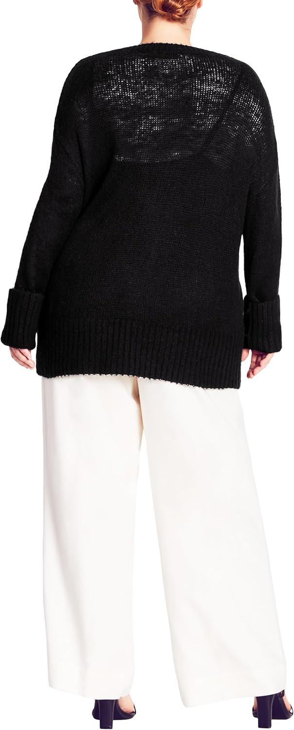 image:imageCity Chic Womens Plus Size Scarlett SweaterBlack