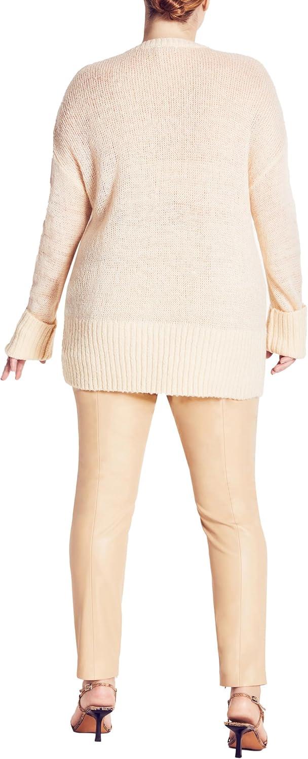 image:imageCity Chic Womens Plus Size Scarlett SweaterStone