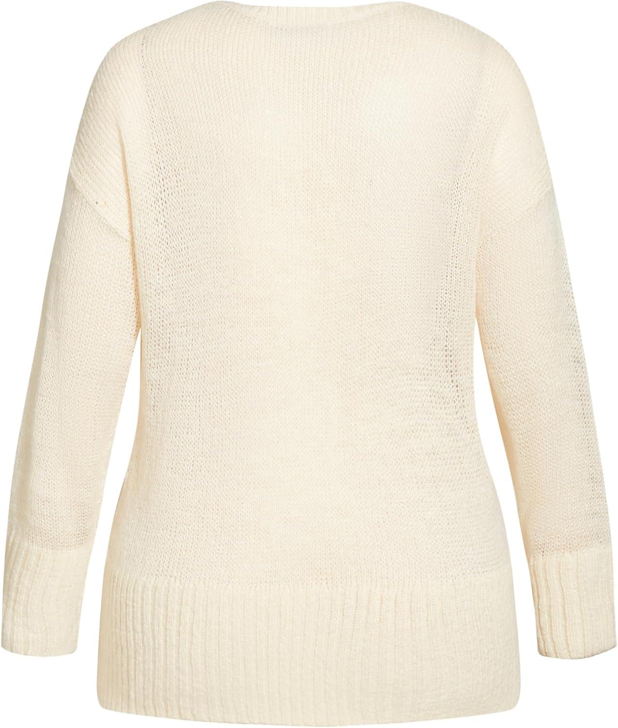image:imageCity Chic Womens Plus Size Scarlett SweaterStone