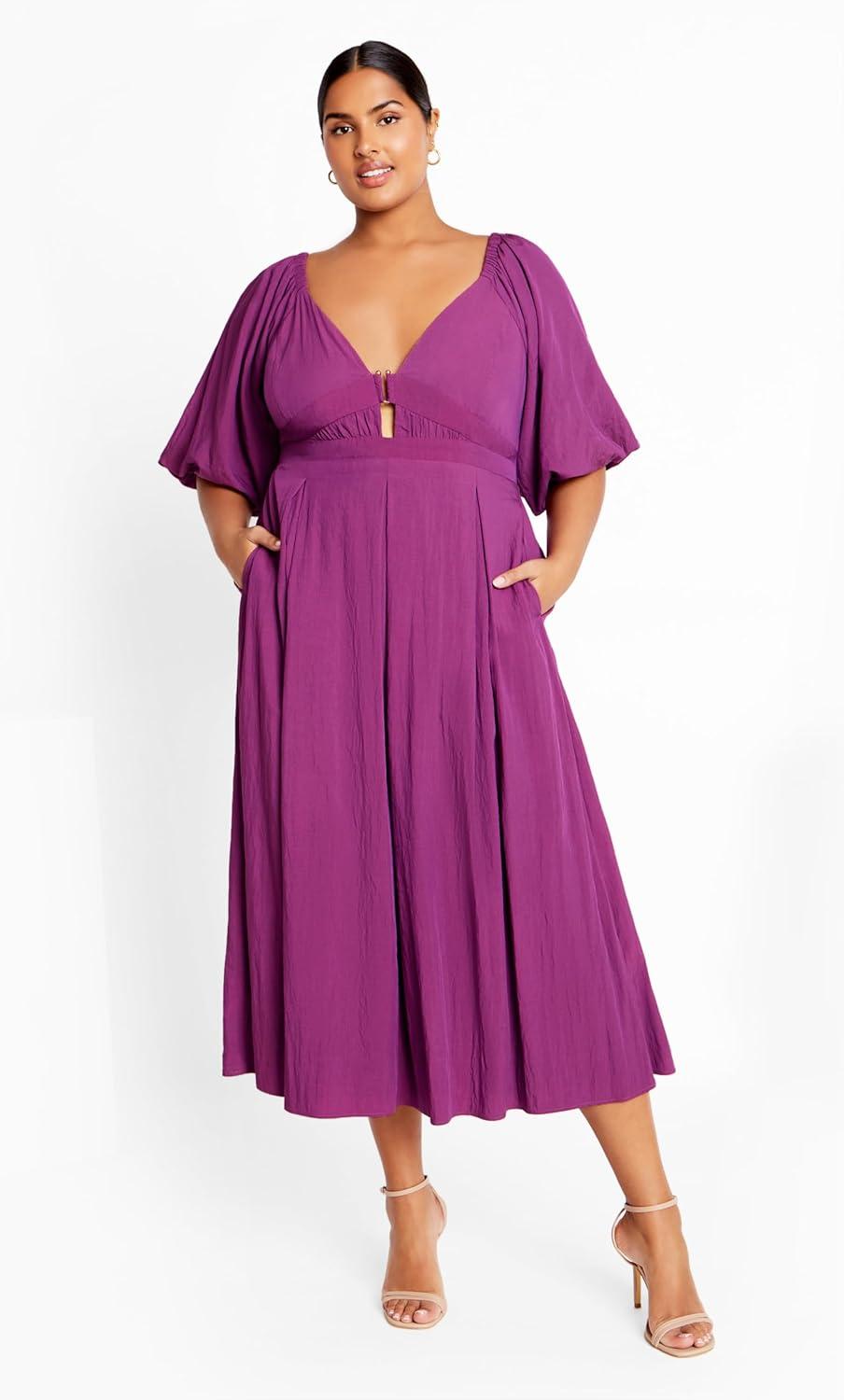 image:imageCity Chic Womens Plus Size Shae DressMagenta