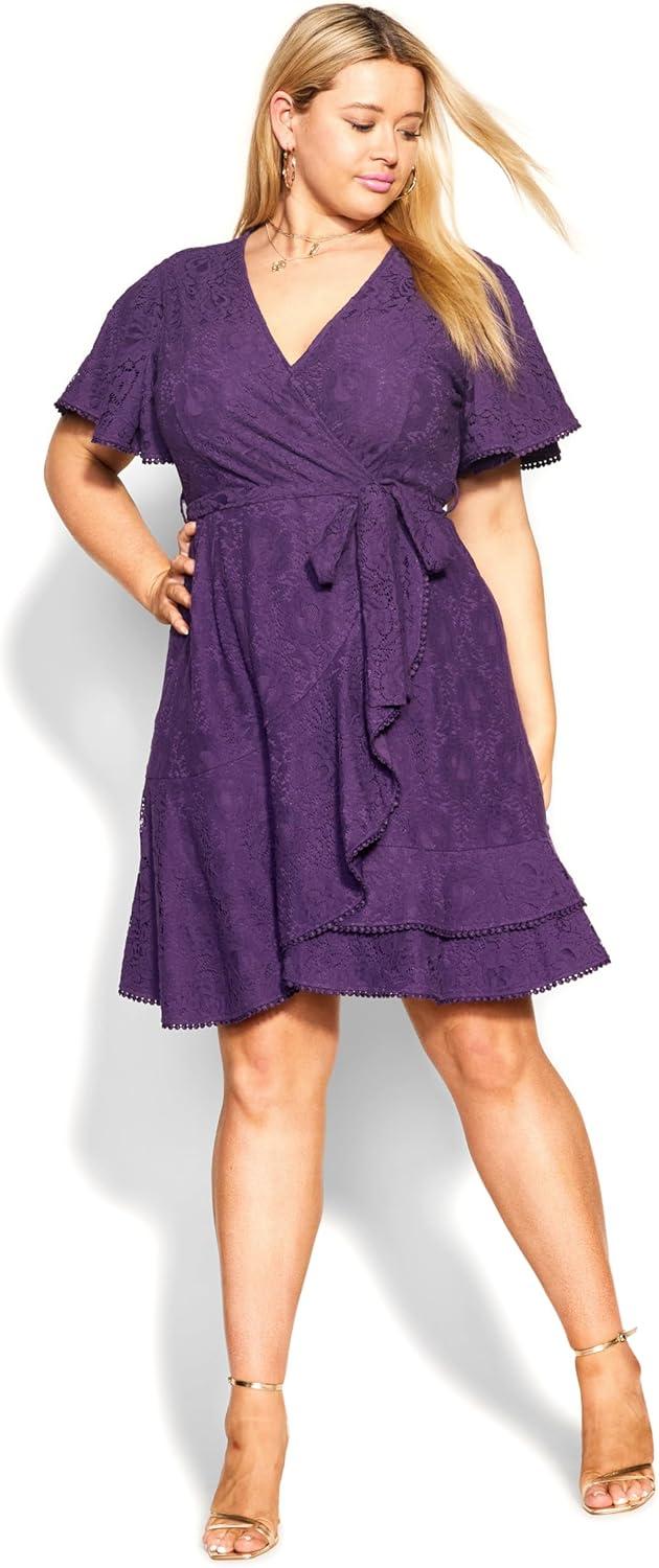 image:imageCity Chic Womens Plus Size Sweet Love Lace DressPetunia