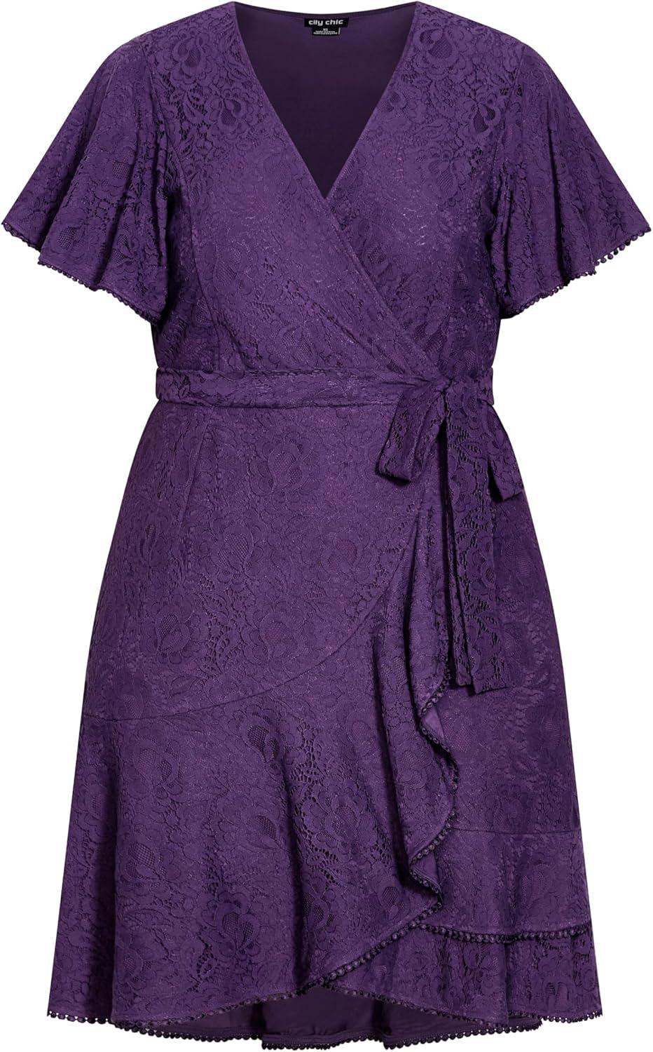 image:imageCity Chic Womens Plus Size Sweet Love Lace DressPetunia