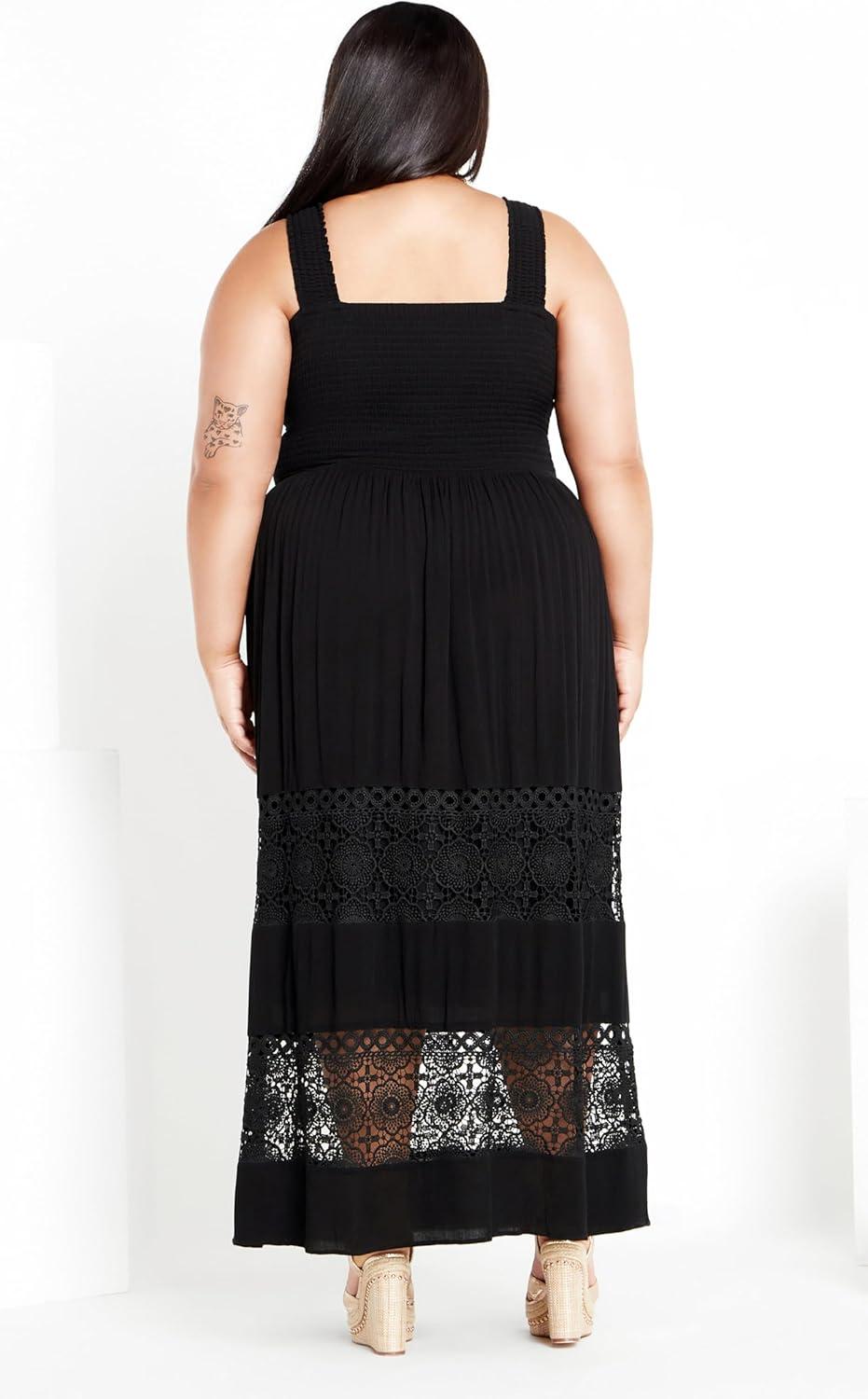 image:imageCity Chic Womens Plus Size by The Beach Maxi DressBlack