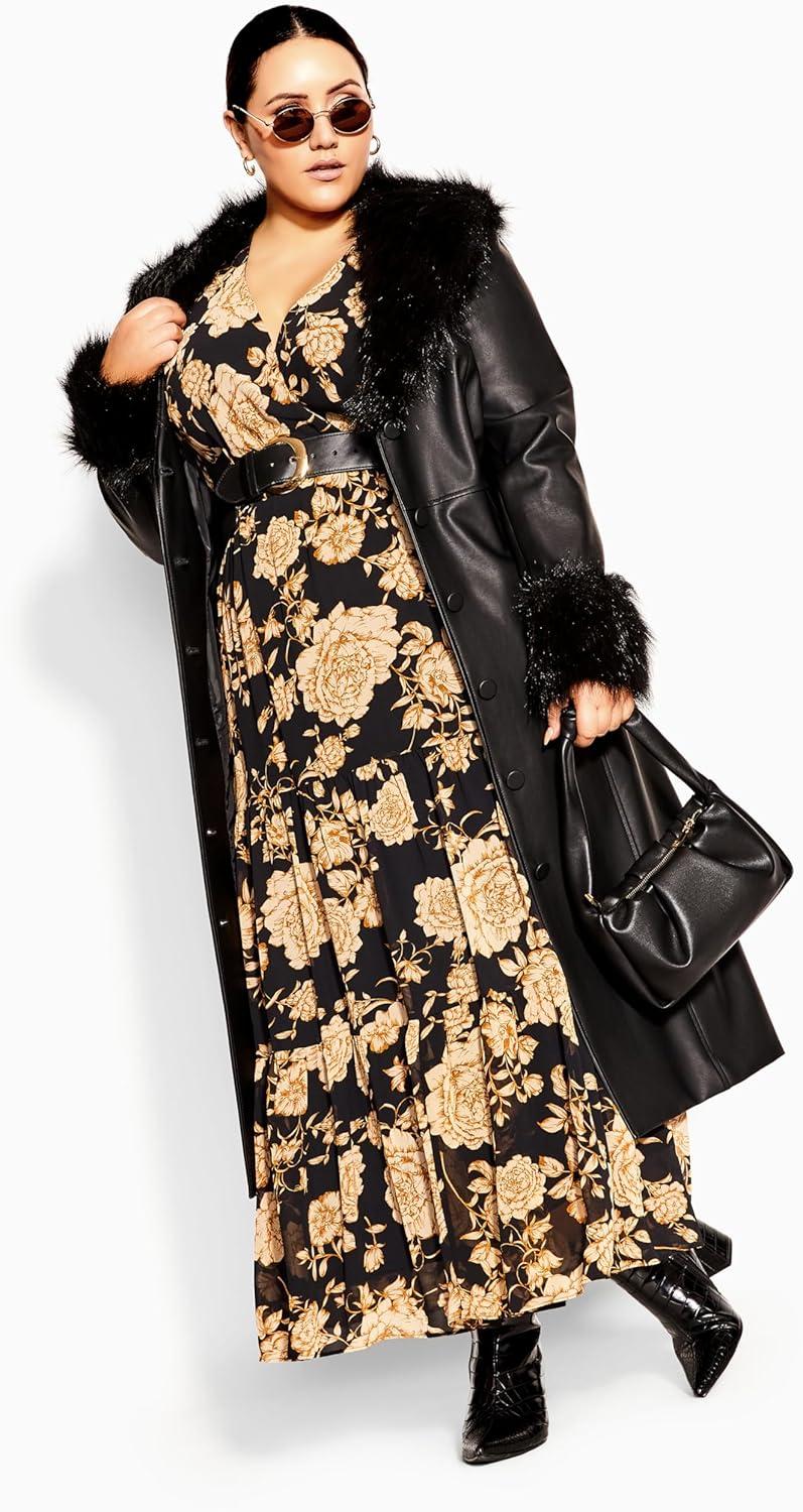 image:imageCity Chic womens City Chic Plus Size Coat Spanish RomanceBlack