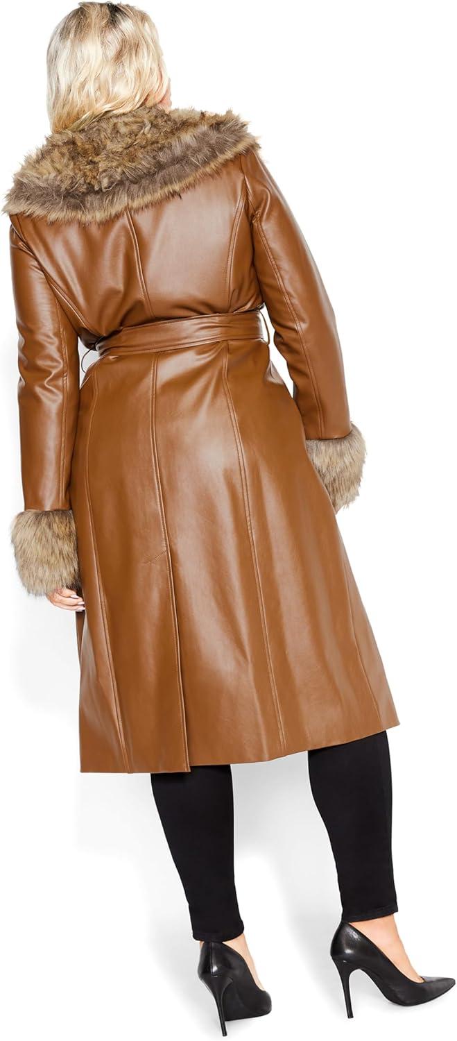 image:imageCity Chic womens City Chic Plus Size Coat Spanish RomanceCopper