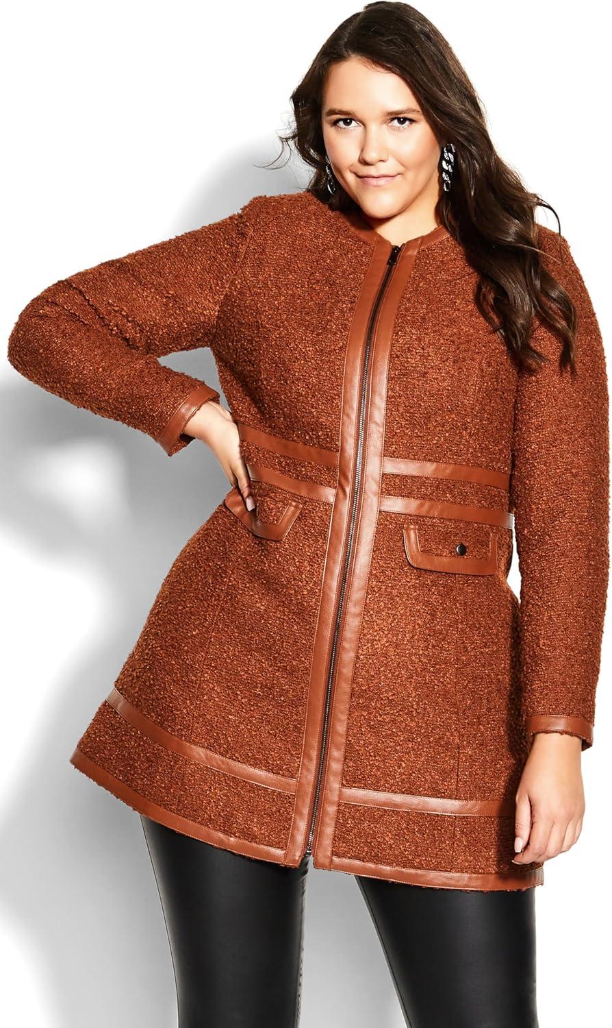 image:imageCity Chic womens City Chic Plus Size Coat Winter EscapeGinger