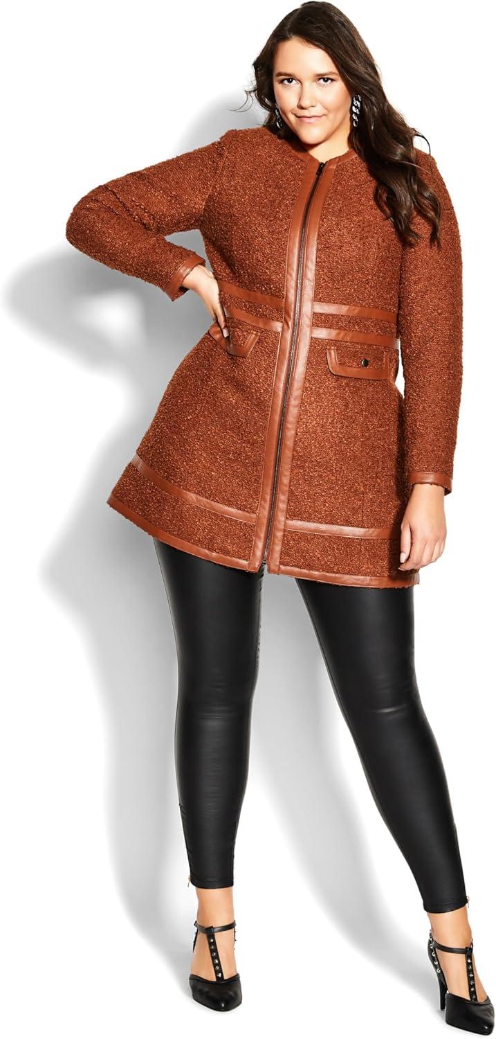 image:imageCity Chic womens City Chic Plus Size Coat Winter EscapeGinger