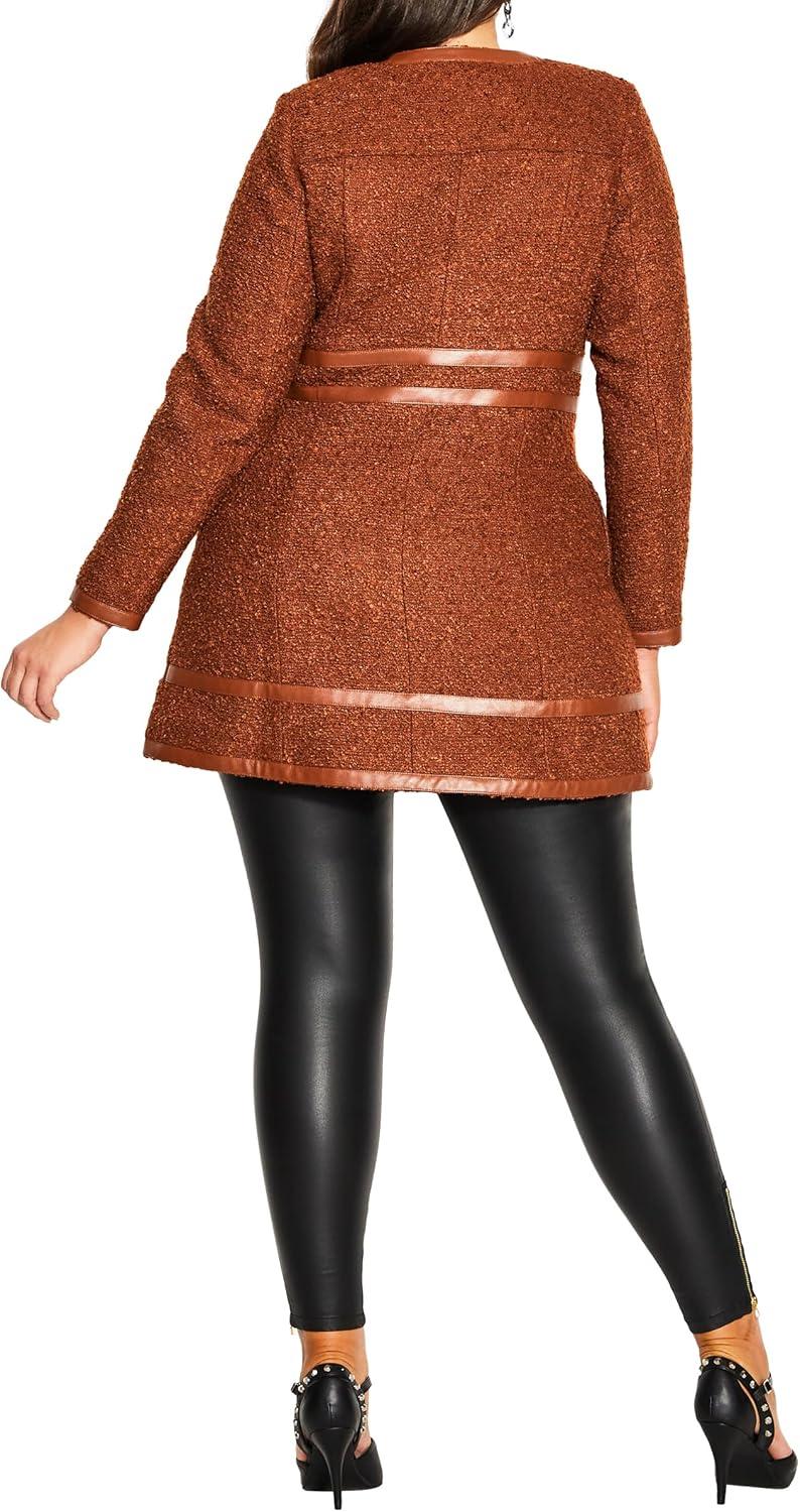 image:imageCity Chic womens City Chic Plus Size Coat Winter EscapeGinger