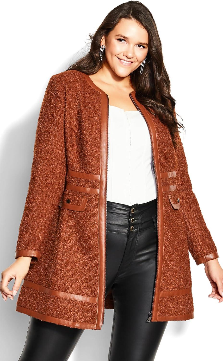 image:imageCity Chic womens City Chic Plus Size Coat Winter EscapeGinger