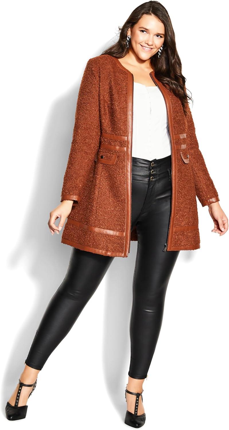image:imageCity Chic womens City Chic Plus Size Coat Winter EscapeGinger