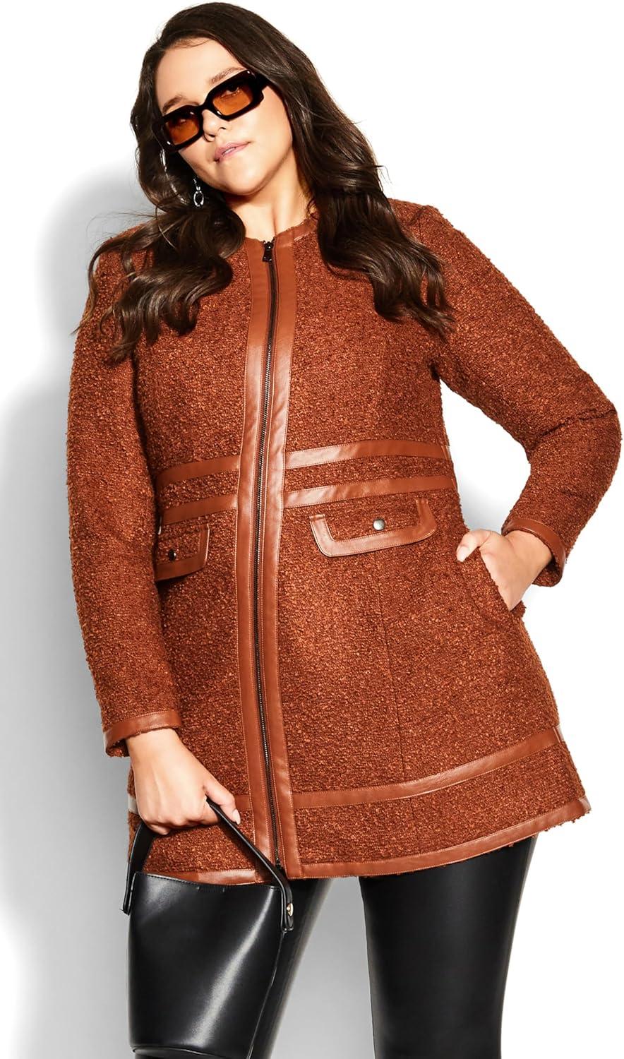 image:imageCity Chic womens City Chic Plus Size Coat Winter EscapeGinger