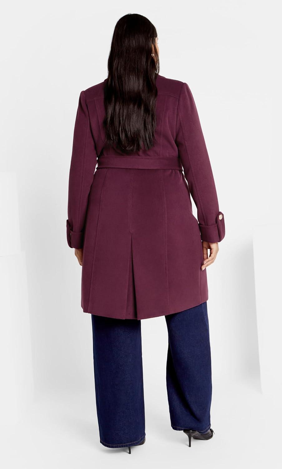 image:imageCity Chic womens Coat GillianPlum