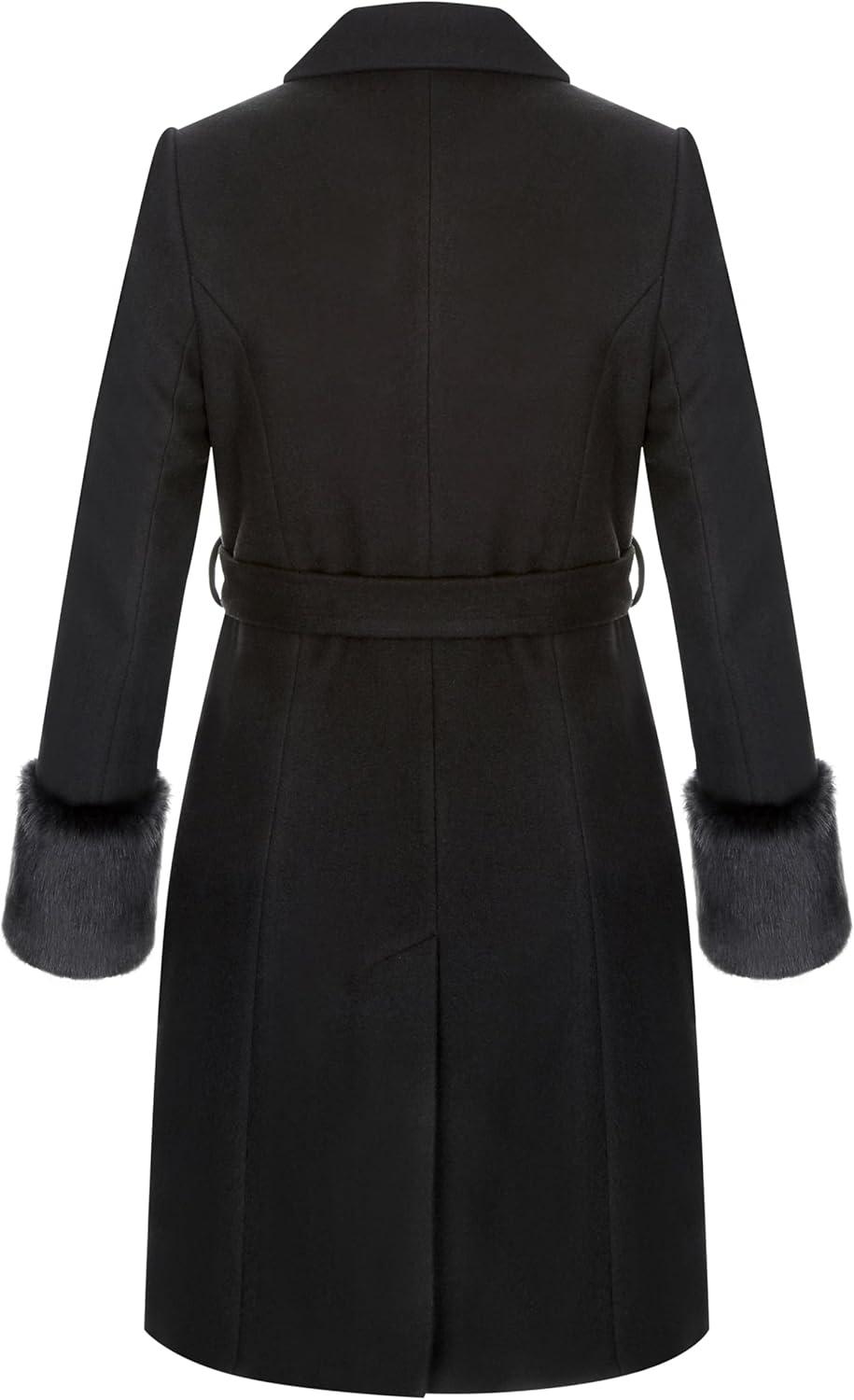 image:imageCity Chic womens Cuff Detailed Solid CoatBlack