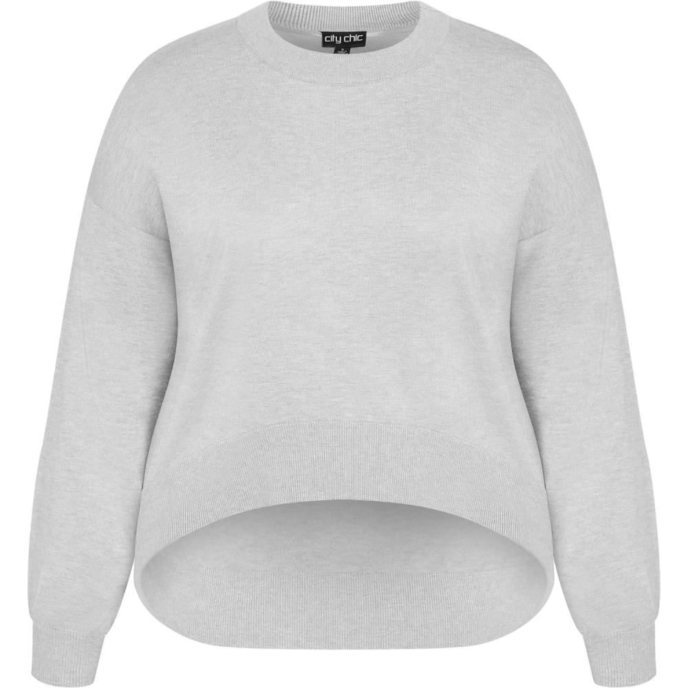image:imageCITY CHIC Plus Size Sweater Lilia SweaterGrey Marle