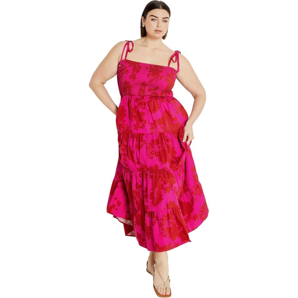 image:imageCity Chic Marli Print Maxi DressVibrant Floral