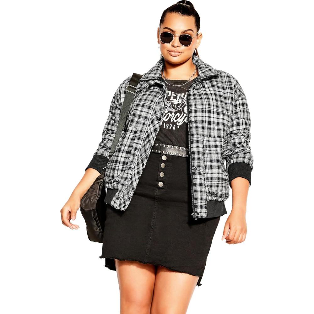 image:imageCity Chic Plus Size Jacket Check Out Jacket