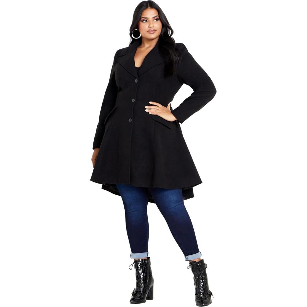 image:imageCity Chic Womens Coat OliviaBlack