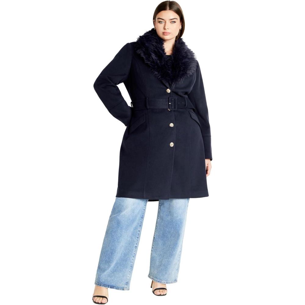 image:imageCity Chic Womens Coat SelenaNavy