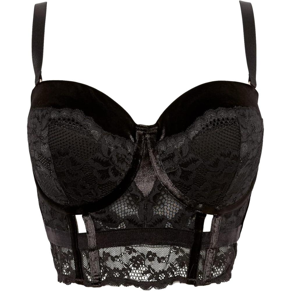 image:imageCity Chic Womens Fox amp Royal Plus Size Sylvie Uw BustierBlack