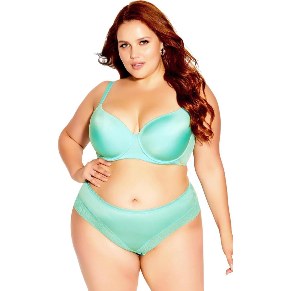 image:imageCity Chic Womens Plus Size Bra  Smooth amp Chic TShirtAqua