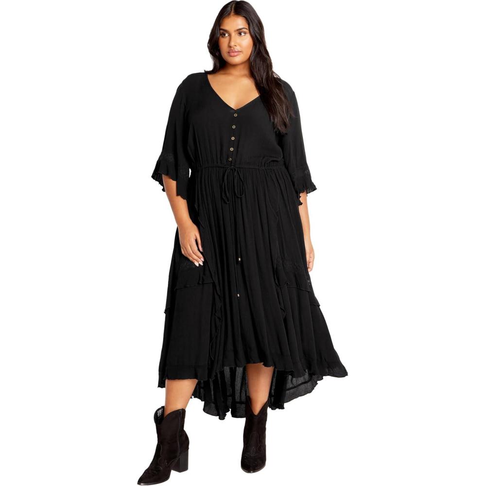 image:imageCity Chic Womens Plus Size Cadence DressBlack