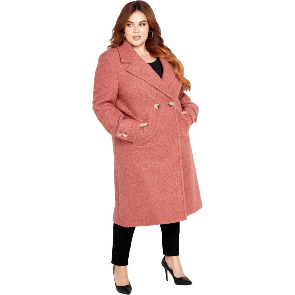 image:imageCity Chic Womens Plus Size Coat EllaCinnamon