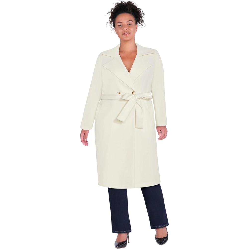 image:imageCity Chic Womens Plus Size Coat HunterCream