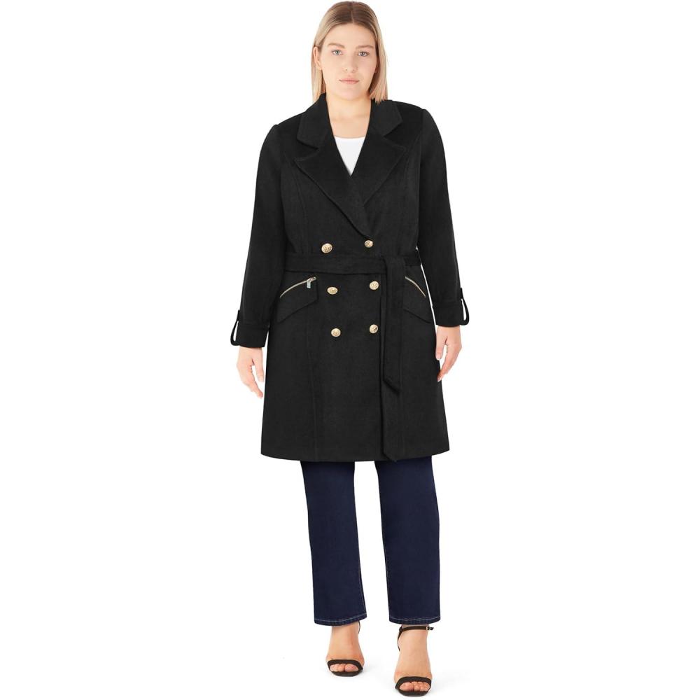image:imageCity Chic Womens Plus Size Coat  MaggieBlack