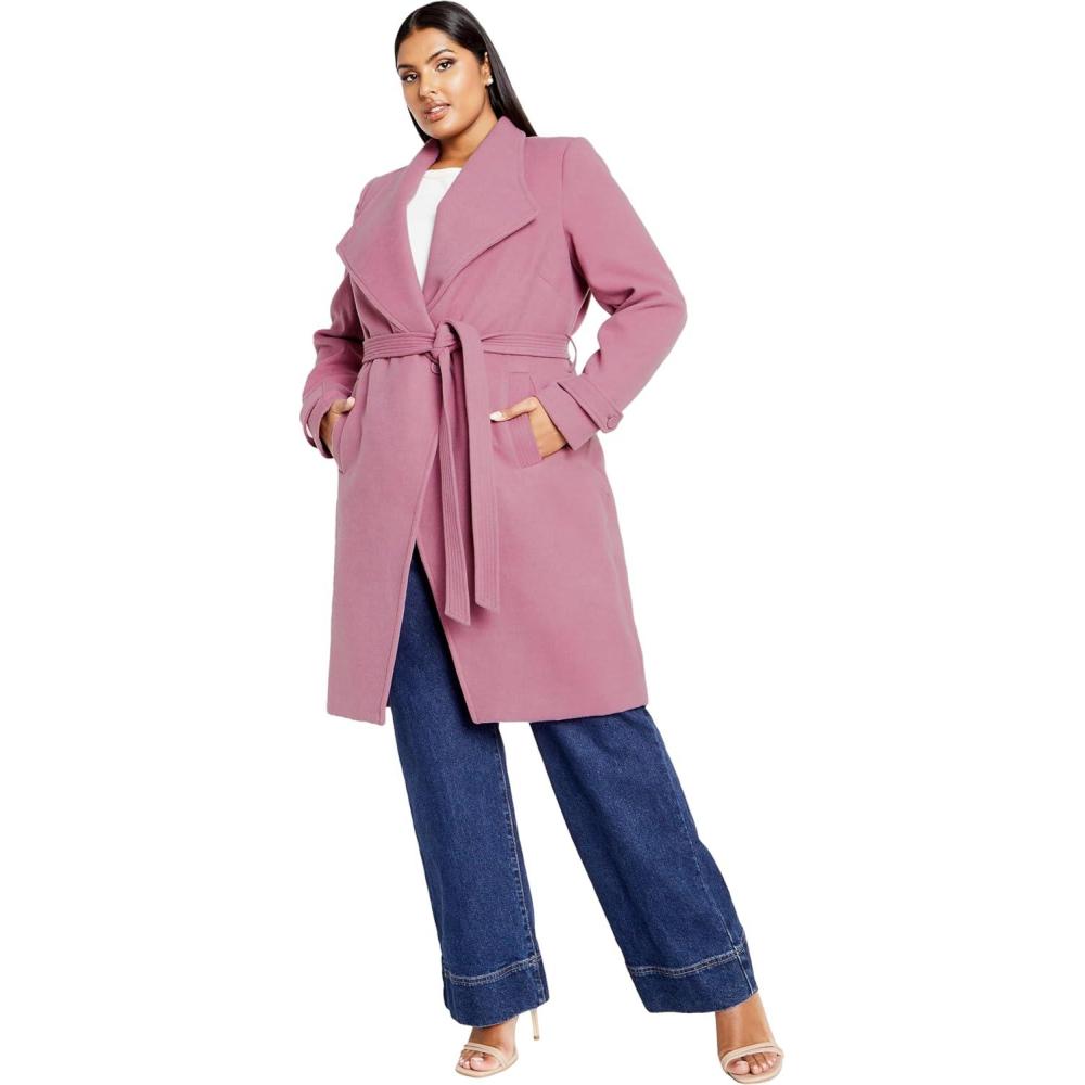 image:imageCity Chic Womens Plus Size Coat So ChicDusty Orchid